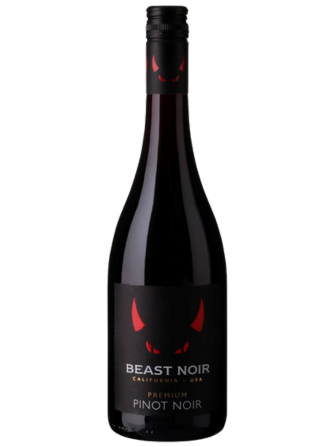 Červené víno Beast Noir Premium odrůdy Pinot Noir s výraznou ovocnou chutí s tóny černých višní