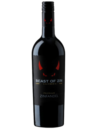 Červené víno Zinfandel Premium Beast odrůdy Zinfandel s kořenitou ovocnou chutí ostružin